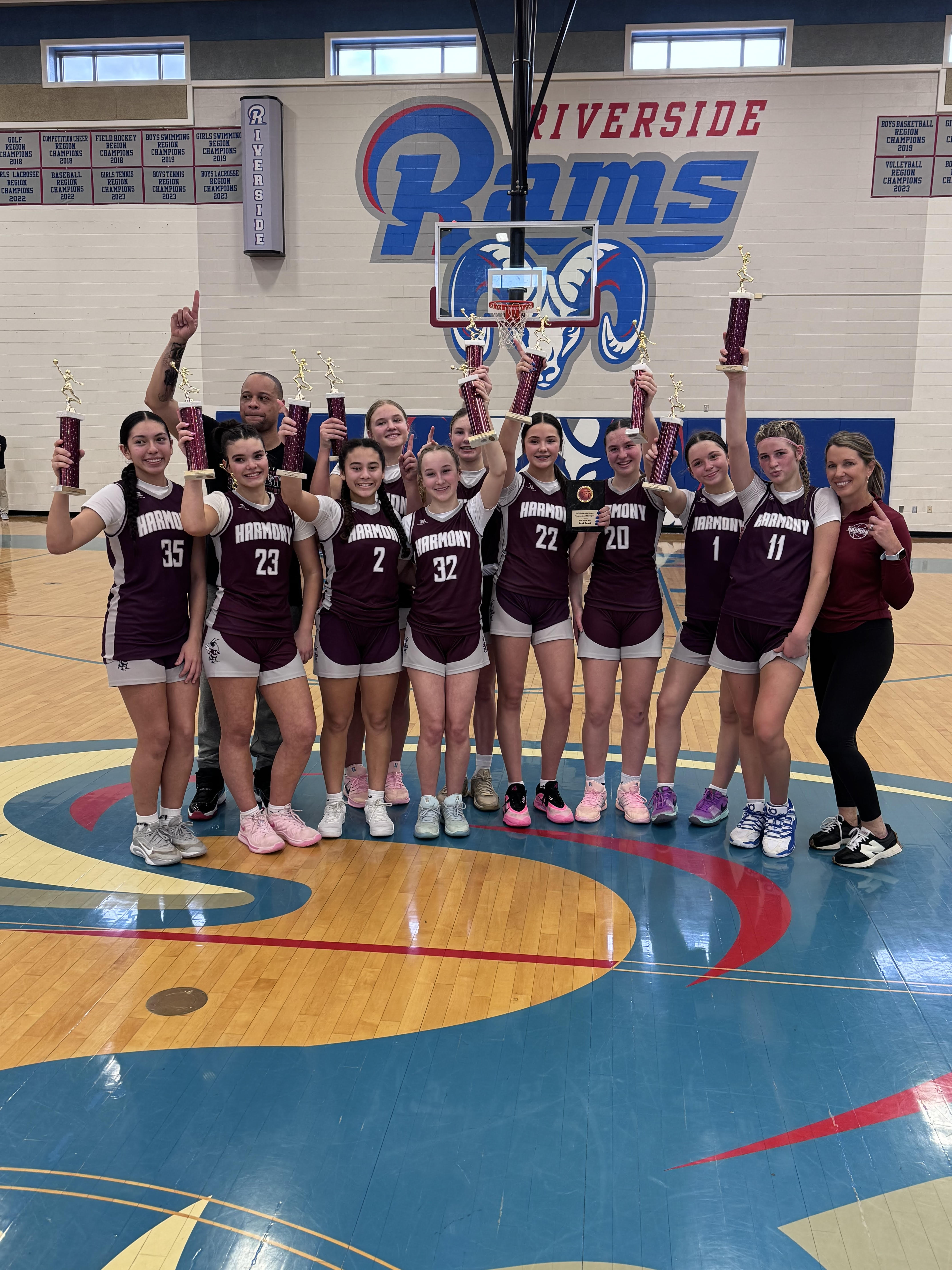 Harmony Varsity Girls championship photo